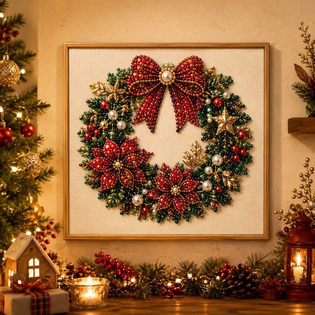 Custom Pearl Art - For Family - DIY Christmas Canvas Kit