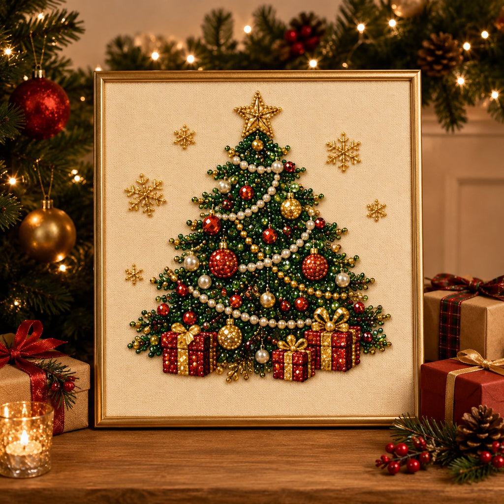 Custom Pearl Art - For Family - DIY Christmas Canvas Kit