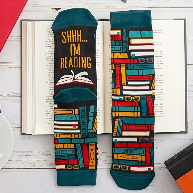 ShhhReads™ Socks 🤫📖 — Cozy Comfort for Book Lovers