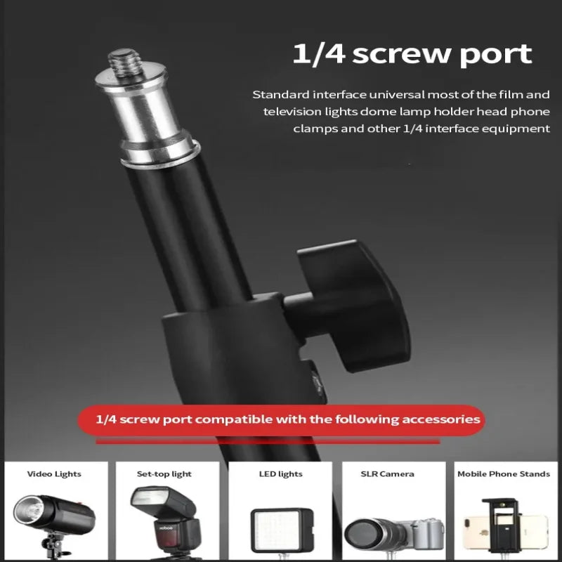 RP01-B Heavy Duty Metal Alloy Light Stand 160cm Tripod for Photo Studio Softbox Video Flash Reflector Lighting Background Stand