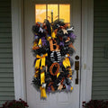 Spooky Halloween Wreath For Door Decoration And Holiday Party Display