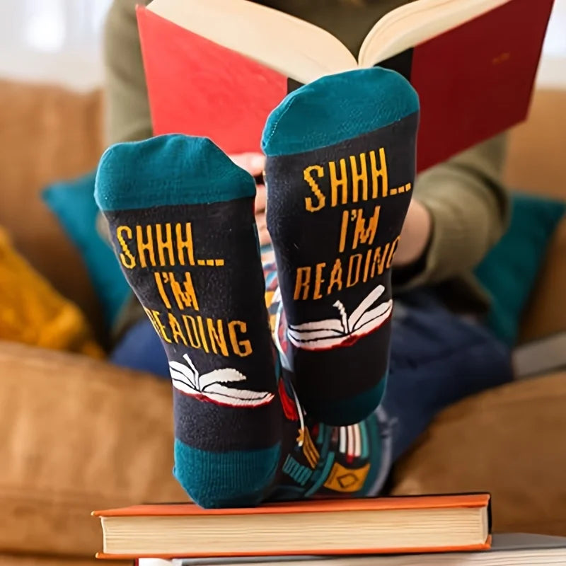 ShhhReads™ Socks 🤫📖 — Cozy Comfort for Book Lovers