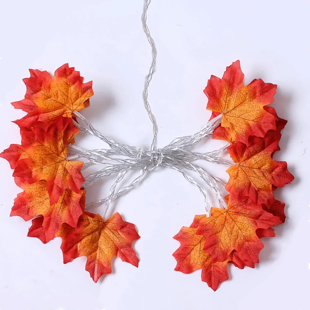 Autumn Glow™ LED Maple Leaf Garland Lights