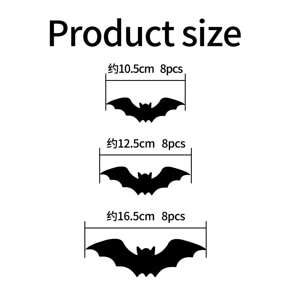 Halloween 3D Bat LED Wall Decal Night Light | Peel & Stick Glow Decoration