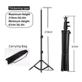 RP01-B Heavy Duty Metal Alloy Light Stand 160cm Tripod for Photo Studio Softbox Video Flash Reflector Lighting Background Stand