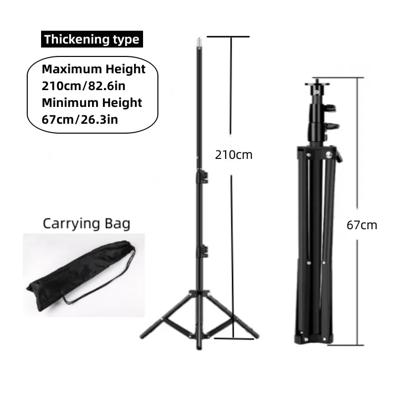 RP01-B Heavy Duty Metal Alloy Light Stand 160cm Tripod for Photo Studio Softbox Video Flash Reflector Lighting Background Stand