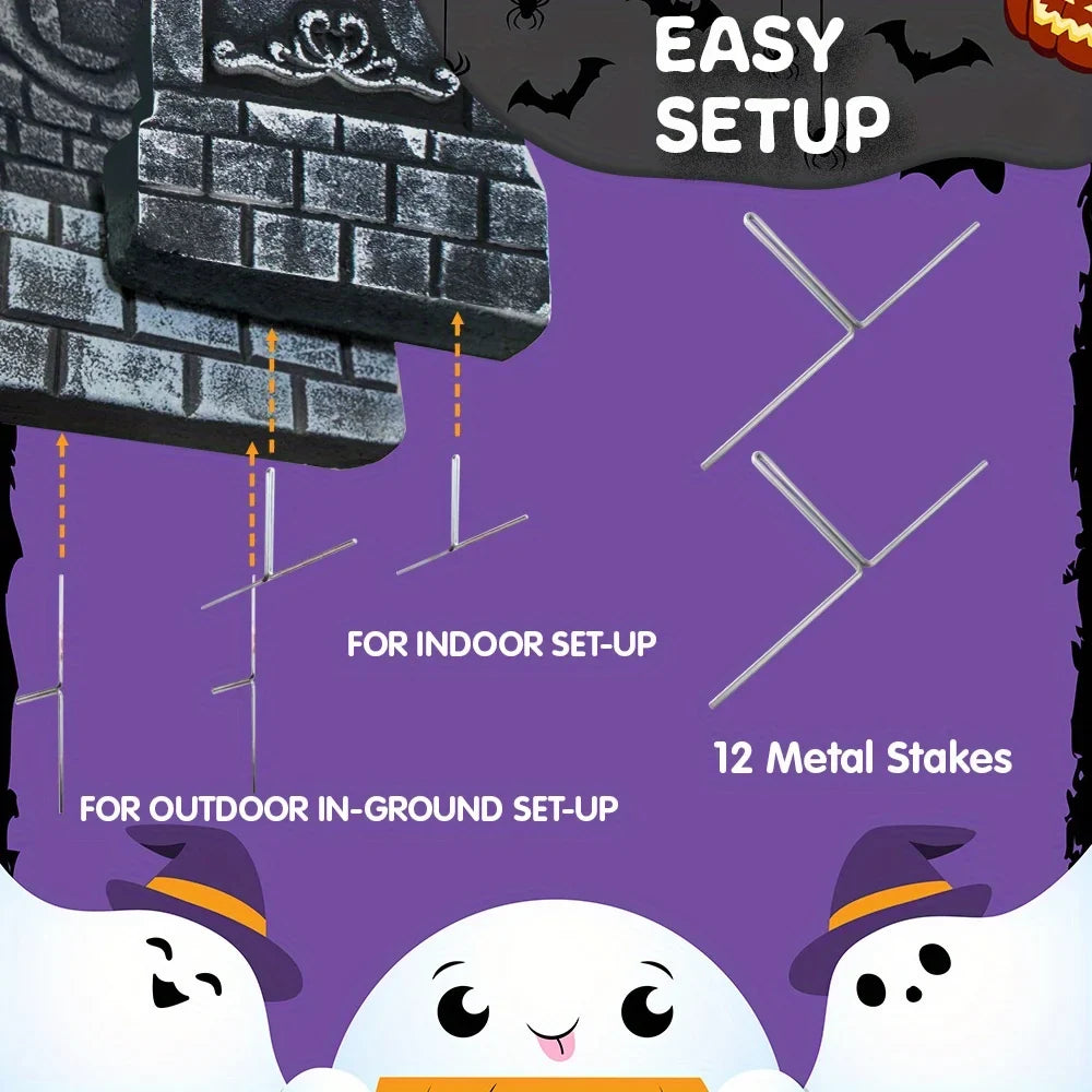 Halloween Foam Tombstones For Outdoor Graveyard Party Decor With Stakes