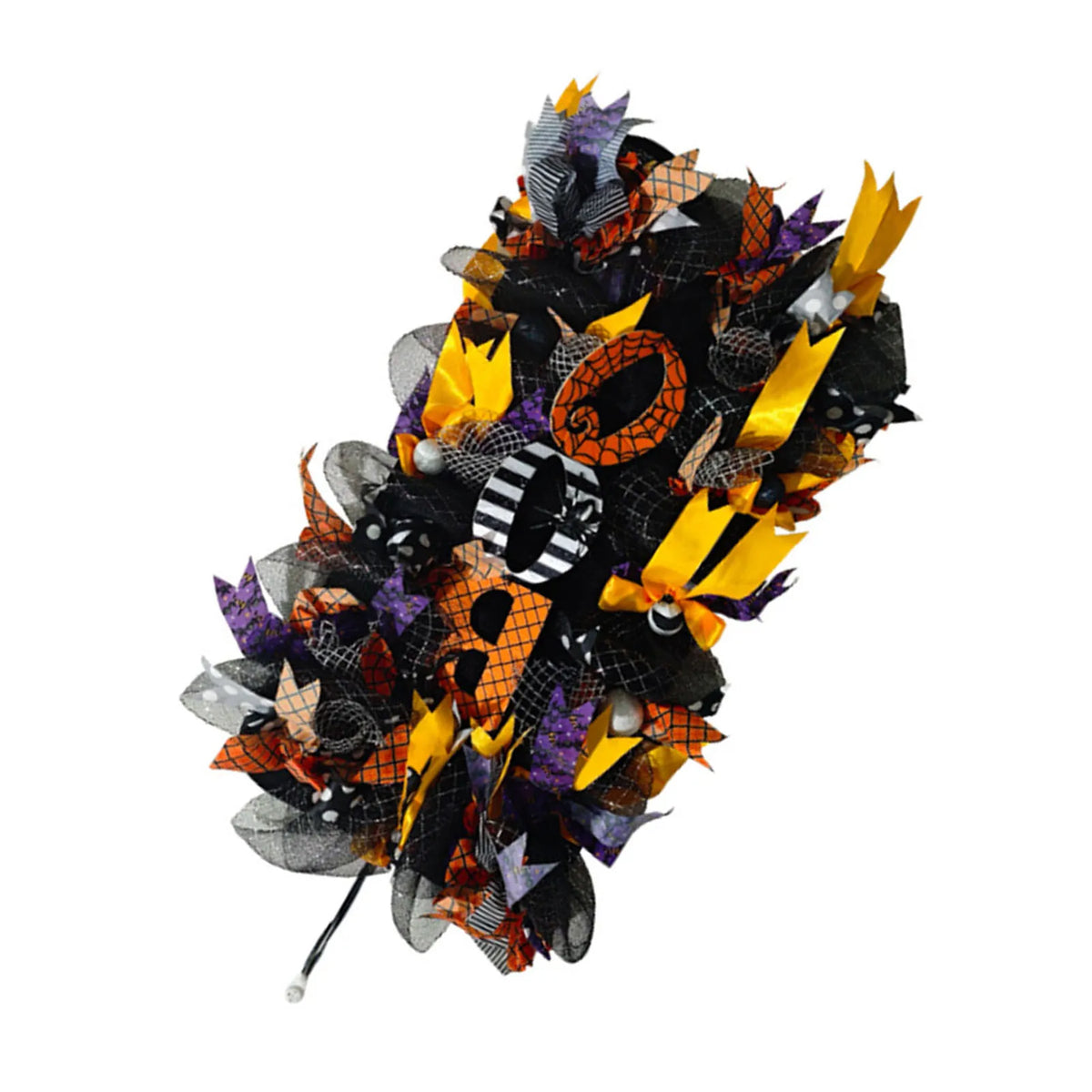 Spooky Halloween Wreath For Door Decoration And Holiday Party Display