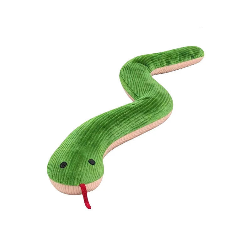 16.5 Inches Dog Toy Snake Interactive Toy Kitten Kick Toy Interactive Pet Toy for Indoor Cats Pet Supplies