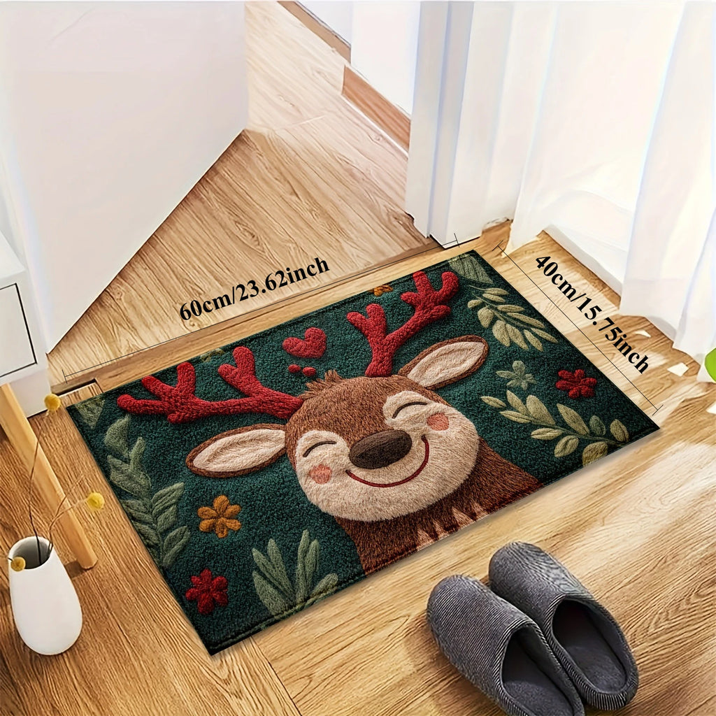 Christmas Door Mat Red Santa Claus Outdoor and indoor Gingerbread Man Carpet  New Year 2026 Merry Christmas Home Decor Foot Mat