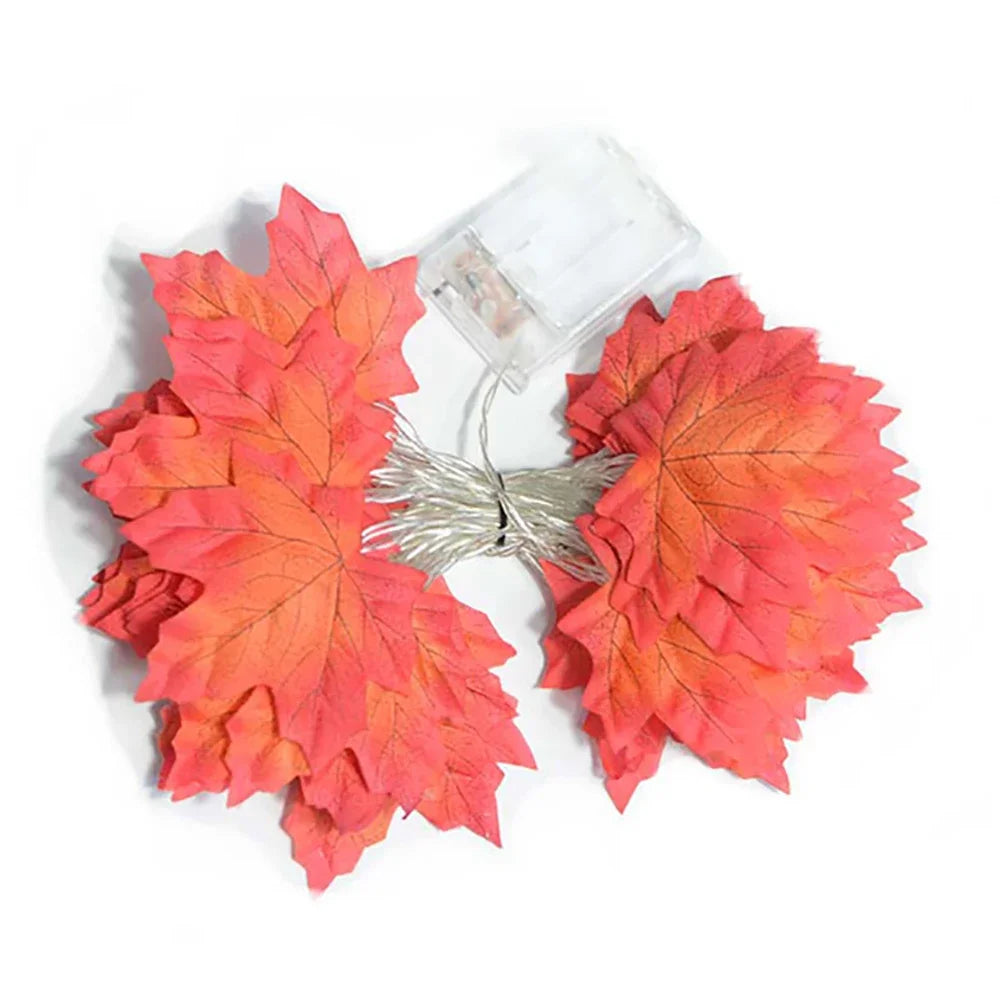 Autumn Glow™ LED Maple Leaf Garland Lights