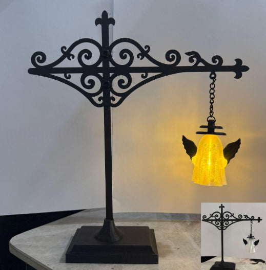LED Bookshelf Lamp - Retro Halloween Mini Reading Light with Warm Glow | Home Library Decor