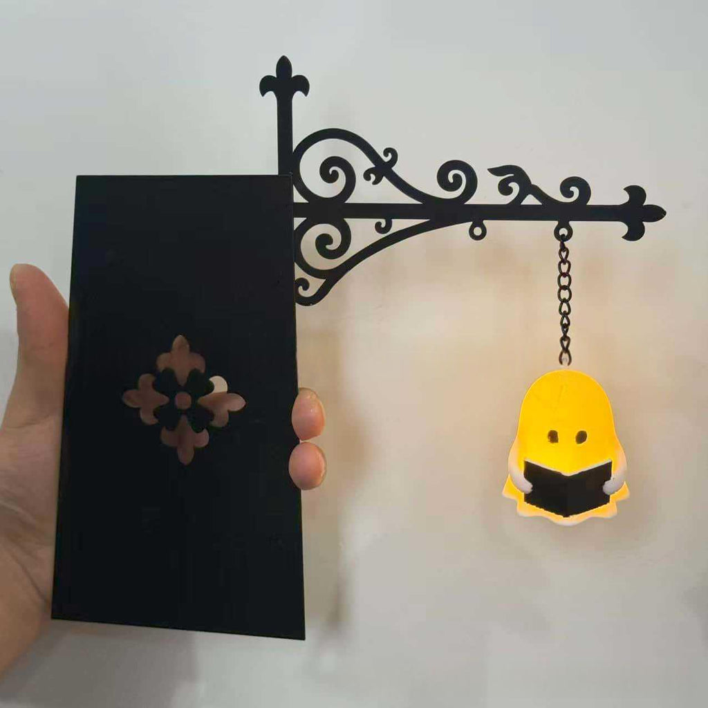 LED Bookshelf Lamp - Retro Halloween Mini Reading Light with Warm Glow | Home Library Decor